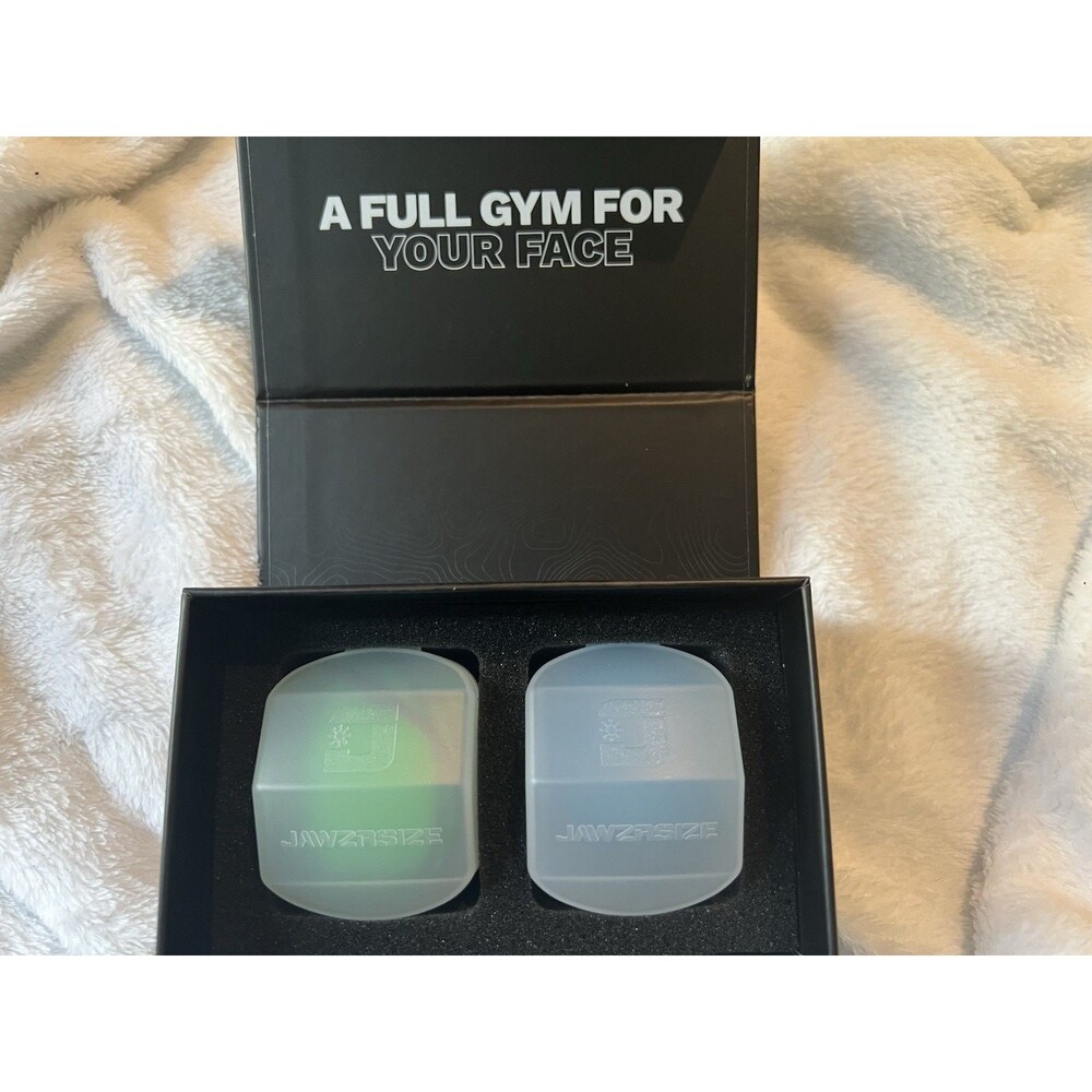 Jawzrsize Jaw Exerciser - Pop N Go Beginner Bundle Blue and Intermediate Green